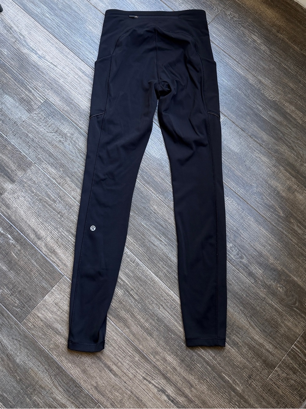 lululemon athletica Black Workout Leggings with Hidden Pocket sz 4